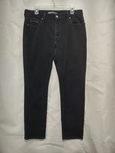 Levi's ~ Black Mid Rise Skinny Jeans Silver Stitching 5 Pocket Women Sz 12 - Vtg - Picture 1 of 13