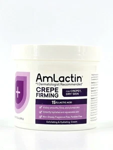 AmLactin Crepe Firming Cream 12oz Body Cream with 15% Lactic Acid 12 oz - Picture 1 of 9