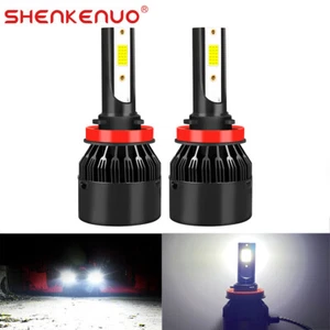 COB H11 H8 H9 LED Headlight Fog Light Bulbs Kit Super White 6500K High Low Beam - Picture 1 of 11