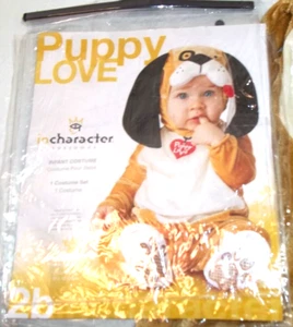 Halloween Incharacter "Puppy Love" 2 Piezas Disfraz de Halloween - Bebé - 12m NUEVO - Imagen 1 de 19