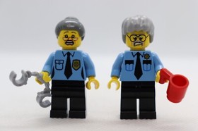 2) Ma + Pa Cop Lot 70809 LEGO® MOVIE 70813 Minifigure mini figure