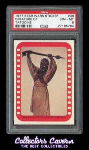 1977 Star Wars Sticker #39 Creature of Tatooine PSA 8 (NM-MT) - Bild 1 von 2