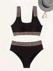 Women Swimsuit Bikini Set Swimwear Ladies Wire-free Bathing Suit Medium - Picture 1 of 6