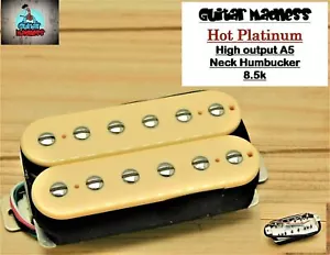 Artec Hot Platinum Neck Pickup Cream (50mm) (4-wire) ALniCo 5 - Picture 1 of 8