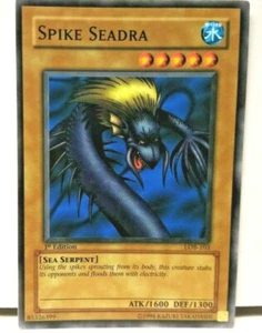 VINTAGE YUGIOH LEGEND BLAUE AUGEN 1. ED LOB-103 SPIKE SEADRA NEUWERTIG - UNGESPIELT! - Bild 1 von 2
