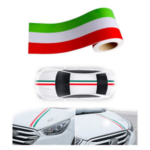 ITALY Flag Stripe Sticker Decal for ITALIAN Car Bike Motorcycle Truck Laptop