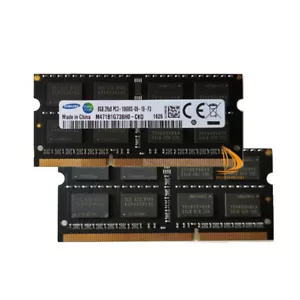 Samsung 2X 8GB 2RX8 DDR3 1333MHz PC3-10600S SODIMM Laptop RAM Memory PC10600 8GB - Picture 1 of 8