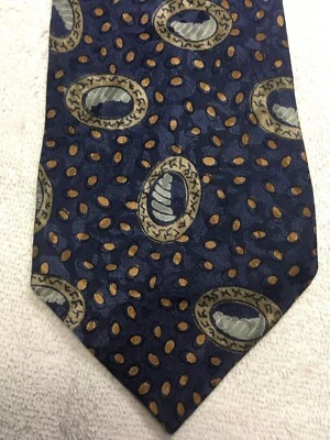 CORBATA HOMBRE PIERNA CASSINI AZUL CON MARRÓN BEIGE GRIS 4 X 59 Foto 1 de 4