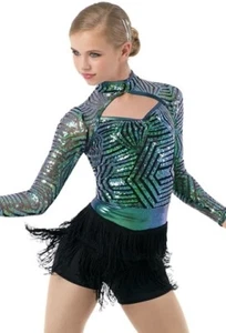 Weissman Costumes #10214 Tap/Jazz Dance Recital Costume Cinema Italiano M 8/10 - Picture 1 of 17