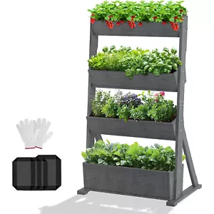 Extra Large Vertical Raised Garden Bed Vegetable Flower Herb Holder Display Box - Picture 1 of 24