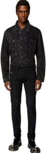 Diesel Sleenker Skinny Baumwolle Denim Herrenjeans In Schwarz UK 30 - 36 - Bild 1 von 5
