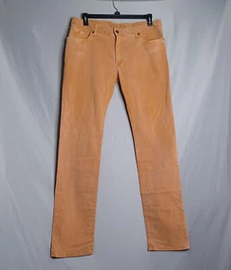 Robin's Jean Pants Mens 36 Apricot Velvet Slim Straight Casual HipHop Streetwear - Picture 1 of 14