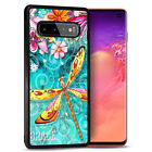 ( For Samsung Galaxy S10 4g ) Back Case Cover Pb12284 Dragonfly Flower