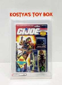 GI Joe Cobra ROCK-VIPER 1990 MOC AFA 80 Factory Sealed Action Figure - Picture 1 of 8