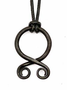Viking Troll Cross Pendant - Hand-forged Iron -- Norse/Medieval/Jewelry/Skyrim