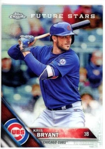 2016 Topps Chrome - Future Stars Kris Bryant #50 Refractor Vertical, Batting - Picture 1 of 2