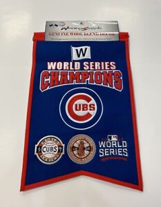 Chicago Cubs MLB World Series Champions Winning Streak Embroidered Banner!!!