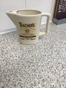 VINTAGE TEACHER’S HIGHLAND CREAM SCOTCH WHISKY ADVERTISING WATER JUG /PUB JUG - Picture 1 of 8