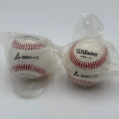 2 pelotas de béisbol Wilson BSN-HS SST 9 pulgadas 5 oz nuevas selladas Foto 1 de 4
