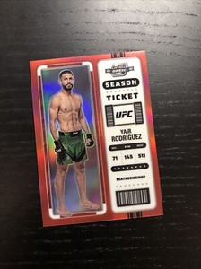 2023 Panini Chronicles UFC Yair Rodriguez Contenders Optic Red 061/199