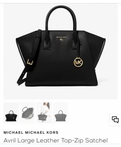 New Michael Kors Avril Large Leather Top-zip Satchel. RRP£415 - Picture 1 of 9