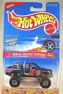 1996 Hot Wheels #383 Race Truck Series 4/4 NISSAN TRUCK Drk Blue w/Chrome CT Sp - Picture 1 of 5