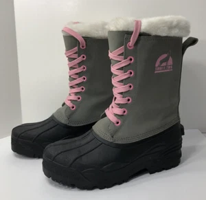 Thirty Two Women’s Black/Gray/Pink Winter Snow Boots Sz 9 Fur Lined Exc Cnd - Picture 1 of 12