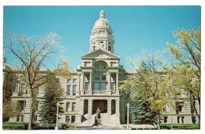 STATE CAPITOL Building Cheyenne Wyoming WY Postcard 200 W 24th St Spring Capital - Picture 1 of 2