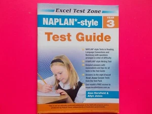 EXCEL TEST ZONE - YEAR 3 - NAPLAN-STYLE TESTS GUIDE WORKBOOK *LIKE NEW - Picture 1 of 4