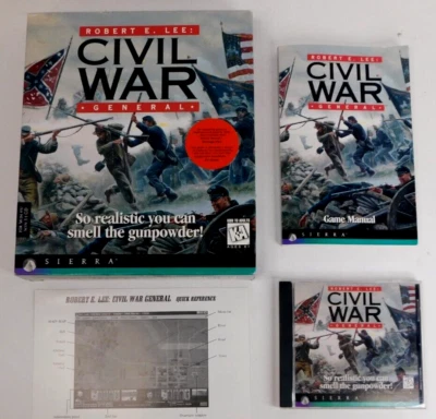 Robert E. Lee:  Civil War General 1998 Sierra Game PC Game Windows 95 Win 3.1 - Image 1 of 4