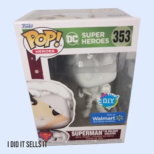 Neu Funko POP DC Superheroes Superman in Holiday Pullover #353 Walmart exklusiv - Bild 1 von 5