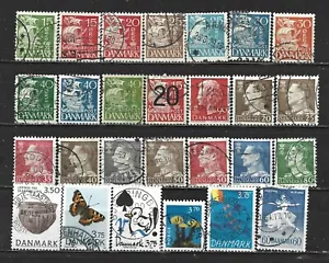 DENMARK 27 VARIOUS, USED - Foto 1 di 1
