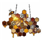  Pendant Acrylic Bee Honeycomb Decorationsc 3d Sculpture Iron Wall Art