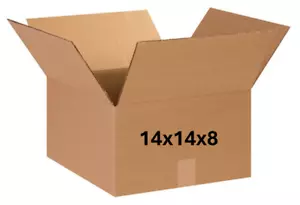 14" x 14" x 8" CARDBOARD BOX - 200 lb - SINGLE BOX - Picture 1 of 3