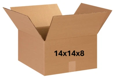 14" x 14" x 8" CARDBOARD BOX - 200 lb - SINGLE BOX - Image 1 of 4