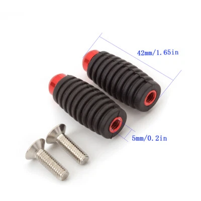 PROCNC Two Rubber Brake Pedal Foot Shift Pegs For Ducati Kawasaki Suzuki Yamaha - Image 1 of 4