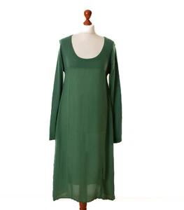 Vestido túnica KristenseN Du Nord verde 100 % cachemir 100 % seda talla 3 13180 - Imagen 1 de 6