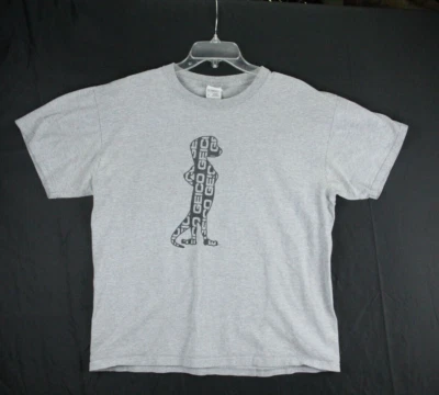 Geico Gecko T Shirt Mens Size Large Crew Gray Short Sleeve Front Logo Insurance - Image 1 of 4