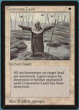 Consecrate Land Beta NM White Uncommon MAGIC MTG CARD (ID# 235349) ABUGames