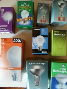 Traditionelle Glühlampen Auswahl der verkauften Artikel einzeln Pauschalpost - Bild 1 von 225