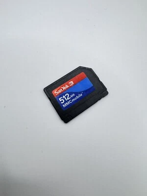 SanDisk MultiMedia Card 512MB MMC-Mobile Type Memory Card Camera/Phones/Player’s - Image 1 of 2
