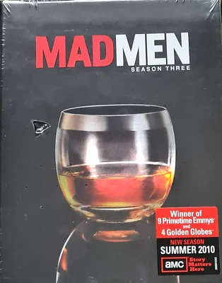 Mad Men: Season 3 DVD Boxset, Region 1, Not Rated, New and Sealed - Image 1 of 3