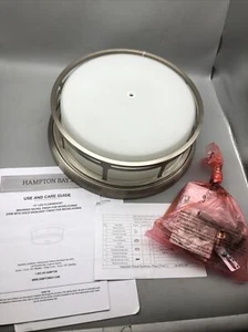 Hampton Bay Portland Court 14" Brushed Nickel LED Flush Mount Ceiling Light READ - Picture 1 of 18