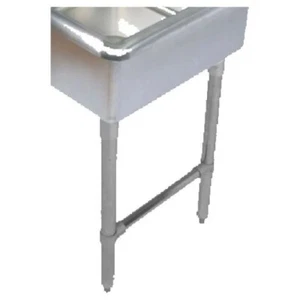 Kit de patas y refuerzo de acero inoxidable BK Resources para fregaderos de compartimento de 20" - Imagen 1 de 2