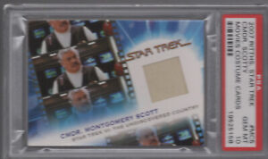 Scotty The Complete Star Trek Movies Costume Relic Card Psa 10 Gem Mint Mc5 /701