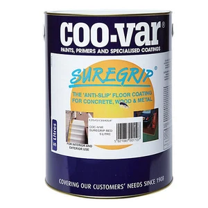 2.5lt Sure Grip Interior Exterior Solvent Oil Based Anti Slip Floor Paint Red - Picture 1 of 1