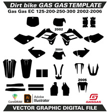 GAS GAS EC 2002-2006 Template Vector Format Ai CDR EPS PDF M173