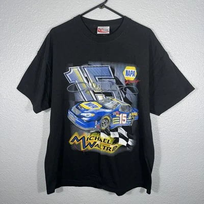 Camiseta negra de colección Michael Waltrip para hombre talla L #15 Nascar Chase Racing Foto 1 de 4
