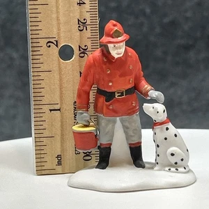 Dept 56 Fireman Dalmatian Figurine Heritage Village Collection - Picture 1 of 8