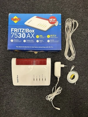 AVM FRITZ!Box 7530 AX, Router, WiFi 6, DSL Mesh, WLAN Modem - Bild 1 von 3